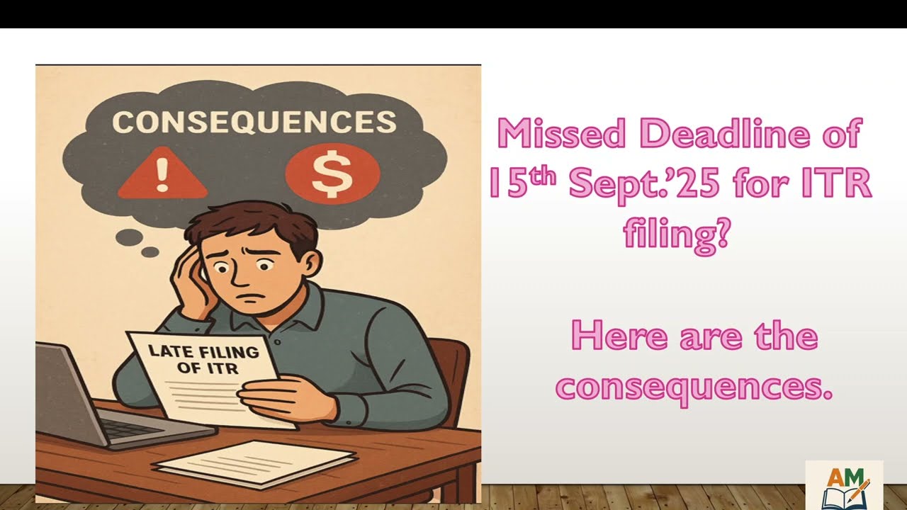 Missed Deadline of ITR of 15th September 25?  Consequences.