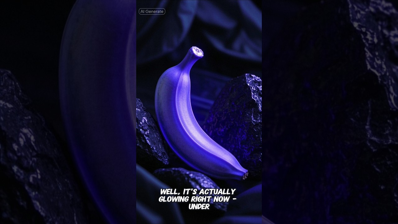 Why Banana Glowing under UV. 