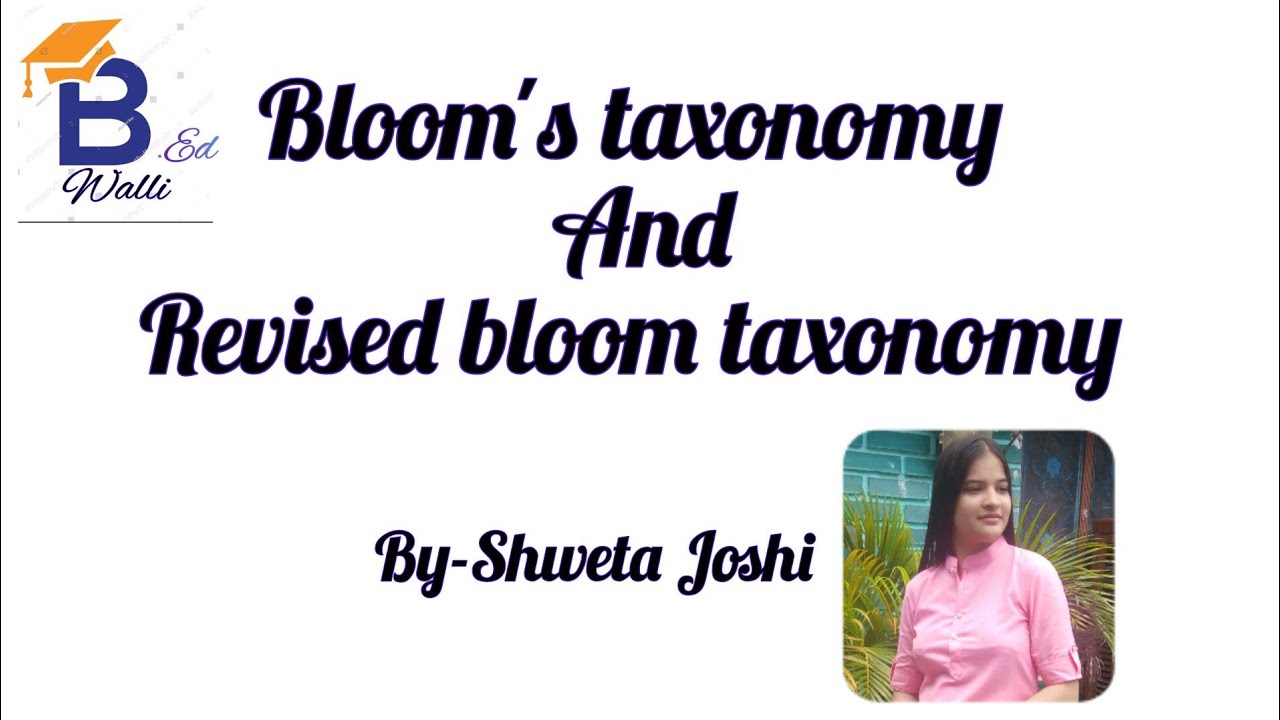 Most important for all subjects of B. Ed ( Blooms taxonomy and revised