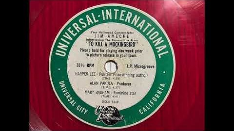 HARPER LEE SECOND KNOWN INTERVIEW TO KILL A MOCKINGBIRD 1962 JIM AMECHE