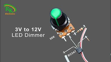 How to Make 3V to 12V LED Light Dimmer | DIY Electronics Projects