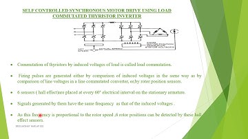 VSI & CSI FED SYNCHRONOUS MOTOR DRIVE