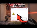 How to Fix Valorant Crash with Blank Error Message on PC