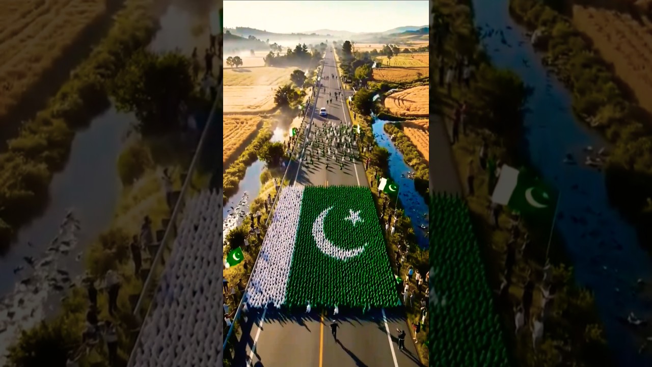 12k Rabbits make Pakistan flag