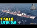 World of WarShips | Akizuki | 7 KILLS | 181K Damage - Replay Gameplay 1080p 60 fps