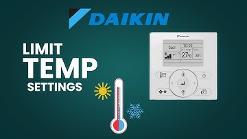 Limit Temp Settings on Daikin BRC1E62 | Activate or Deactivate Temperature Range Control