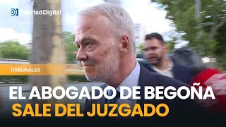 El abogado de Begoña Gómez y Barrabés abandonan los juzgados de Plaza de Castilla