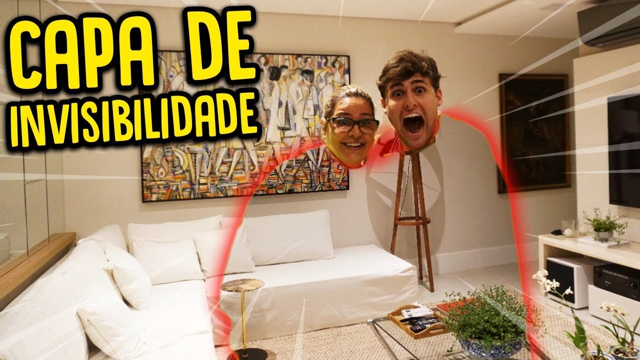 entretenimento para casamento USEI A CAPA DE INVISIBILIDADE COM MEUS PAIS !! ( MINHA MÃE FICOU LOUCA ) [ REZENDE EVIL ]