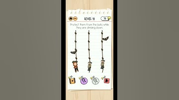 Protect them from the bats while they are climbing down | Captain Mary Level 11 | Brain Test 2