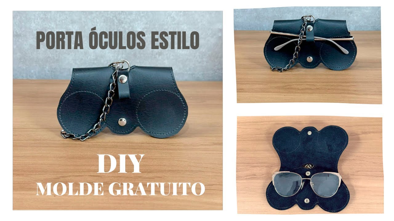 Como fazer Porta Óculos Estiloso com molde grátis