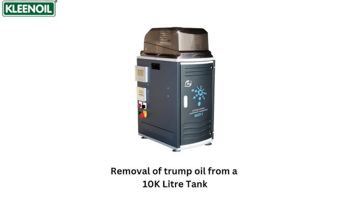 Low Vacuum Dehydration Machine to remove water from the oil. - Kleenoil