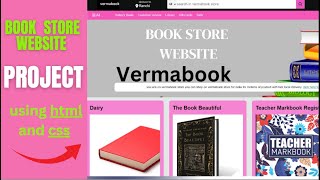 Make a Book store website | book shoping landing page | online Book selling project using html ,css.