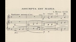 Video thumbnail of "Moreno, Stephen (1889 - 1953) Assumpta est Maria."
