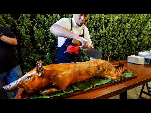 15-Hour Filipino Food Tour in Pampanga & Manila, Philippines - HUGE LECHON with Makansutra!
