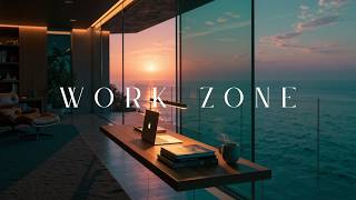 Deep Work Music | Ocean Sunset Ambiance for Deep Focus, Productivity & Flow State