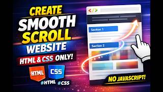 Trending Smooth Scroll Website Design Tutorial | HTML CSS JavaScript Animation 🔥 #webdesign #coding