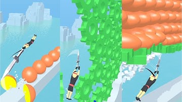 Rolly Slice! Very Satisfying And Relaxing ASMR Slicing Game