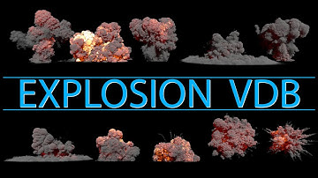 Realtime Animated VDB Explosion 01. Unreal Engine