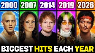 Top 5 Biggest Hits of Each Year! (2000 - 2026)