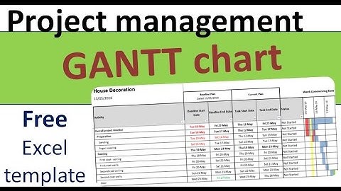 Free Project Planning GANTT Template in Excel