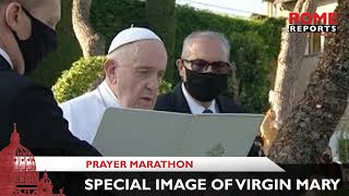 Pope Francis prays Rosary for "an end to the pandemic"