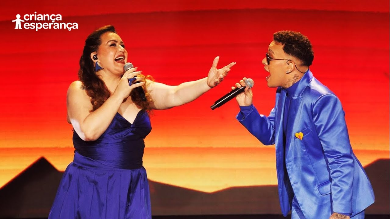 Gloria Groove e Gina Garcia - Meu Anjo e Brincar de Viver (ao vivo no Criança Esperança 2024)