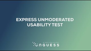It takes only 72 hours to run an Unmoderated Usability Test