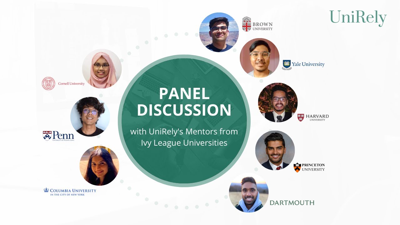 How to get into Ivy League Universities from India | UniRely’s panel ...