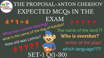 IMPORTANT EXPECTED MCQs FROM THE PROPOSAL-WBCHSE CLASS 12- SET 1- Q (1-30)- PREVIOUS YEARS QUESTIONS