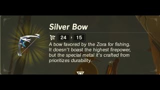 Silver Bow (Zora) | Respawn Location | Zelda BOTW