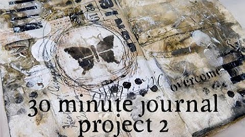 Part 3 30 minute journal page project 2 and stenciling technique