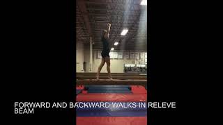 BEAM-Forward and Backward walks in Releve-Level 1