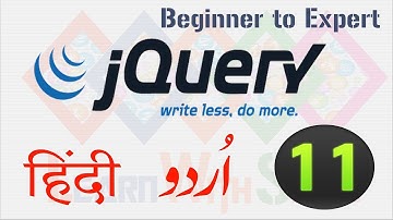 JQuery-11 Hover Event in Hindi Urdu - LearnWithSaad