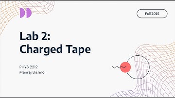 PHYS 2212 Lab 2: Charged Tape