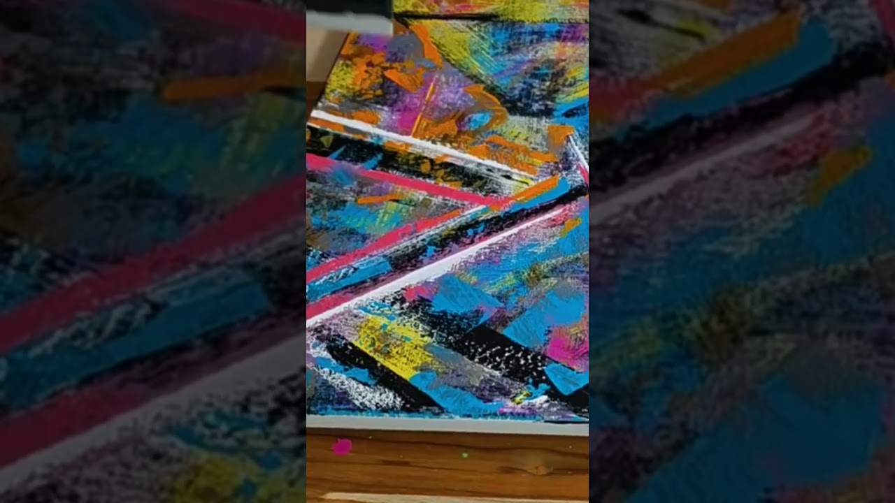How I Finalize My Abstract Paintings to Create Depth & Contrast / Abstract Art