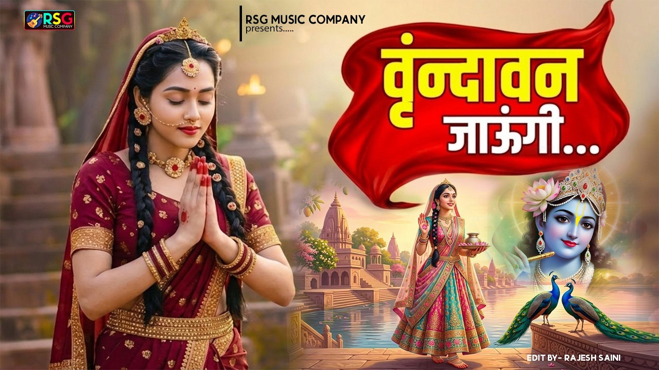 Vrindavan Jaungi | वृन्दावन जाउंगी | मेरे उठे विरह में पीर | Krishna Bhajan 2026 | #krishna #radhe