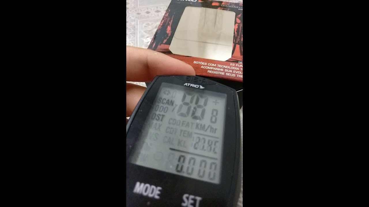 Ciclocomputador ATRIO sem fio em detalhes.. - YouTube