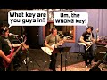 Challenging my metal band to play our first original song from 1991 on the spot