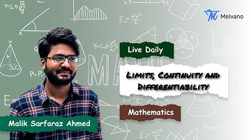 Melvano Live Class | Limits, Continuity, Differentiability Lecture-3 | JEE Main | JEE Advanced | IIT