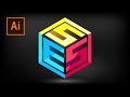 Cube and Polygon Logo Design Tutorial IN Adobe Illustrator cc 2020 | How to Make Cube Logo