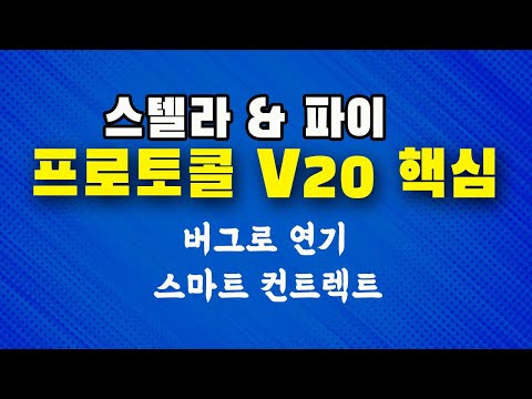   스텔라 프로토콜 V20의 중요성 파이코인에게 중요한 이유 V20 버그로 연기 파이코인 결제 버그 수정