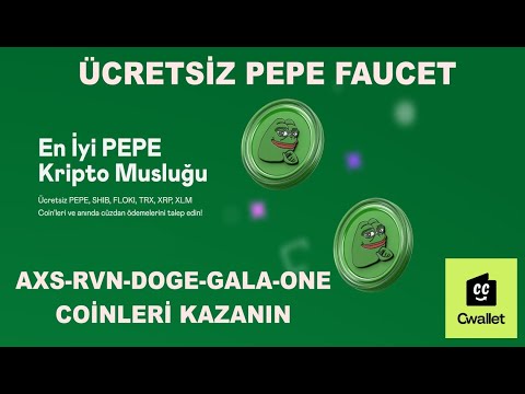 Muhteşem Musluk Sitesi -XRP-PEPE-SHİBA-XLM-GALA-AXS Token Kazan