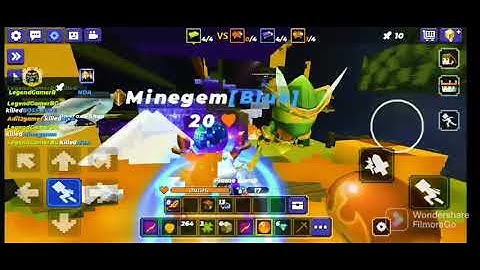 Using vortex sword effect in bedwars Blockman go