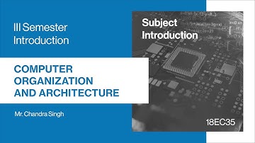 18EC35 | M1 | Introduction