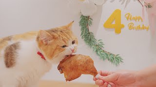 Cat Belly&#39;s 4th Birthday 🎂 Special Duck Thigh 🍗 Recipes