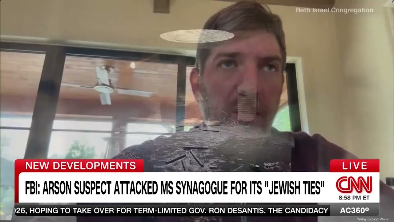 19-летний юноша арестован в связи с поджогом синагоги в штате Миссисипи.