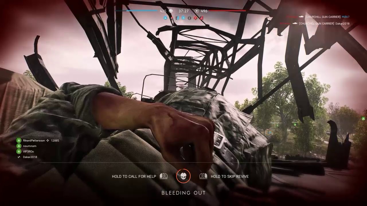 Battlefield V - New Killcam and delay on resurection bar