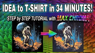 Idea to T-shirt Print in 34 Minutes using Midjourney AI with DTF Printing! screenshot 4