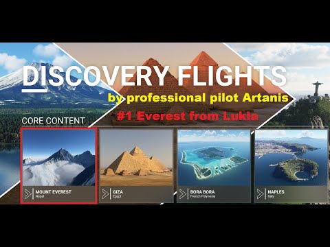 #1 ✈ MSFS2020 Discovery flights by Artanis in VR Oculus RIFT S ON LIVE ✈ Everest from Lukla