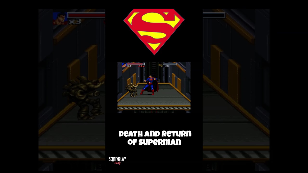 Death and Return of Superman Gameplay SNES - Full Playthrough & Boss Fights #2